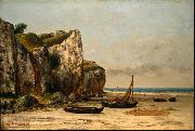 Gustave Courbet Plage de Normandie oil painting